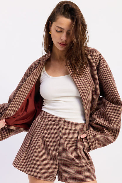 Charlee Mini Plaid Shorts
