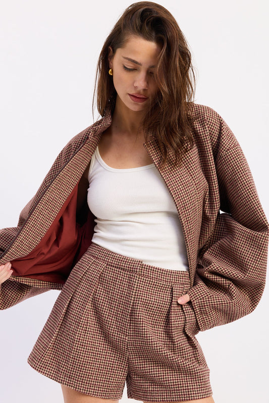 Charlee Mini Plaid Shorts