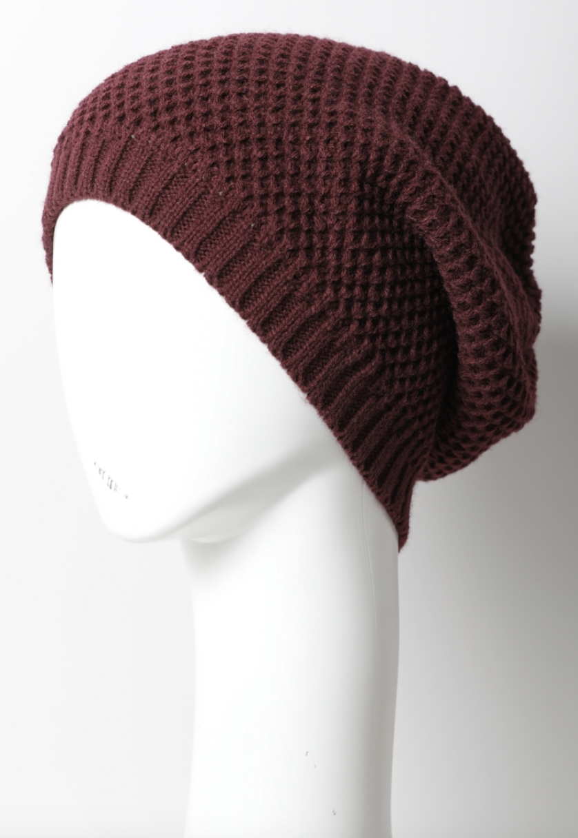 Slouch Waffle Knit Beanie