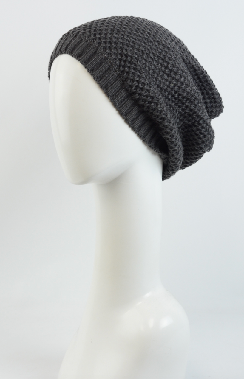 Slouch Waffle Knit Beanie