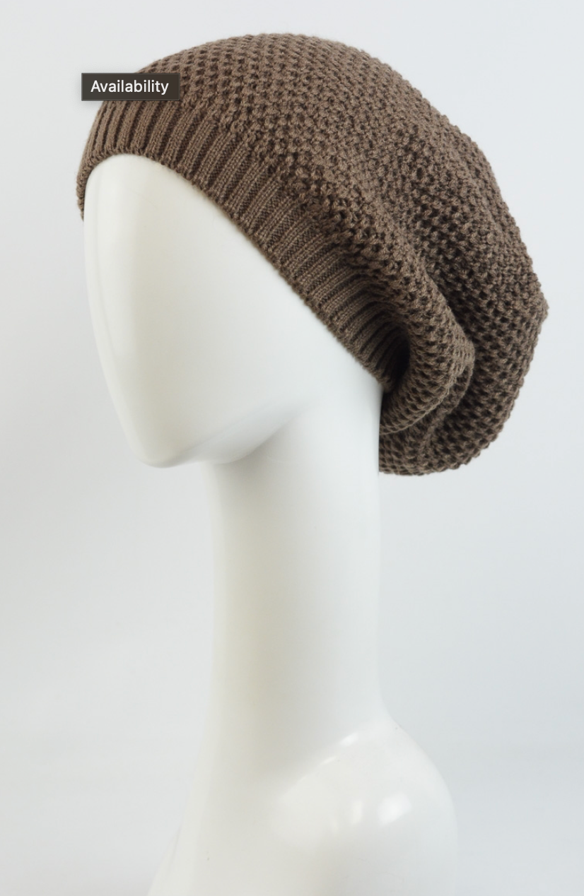 Slouch Waffle Knit Beanie