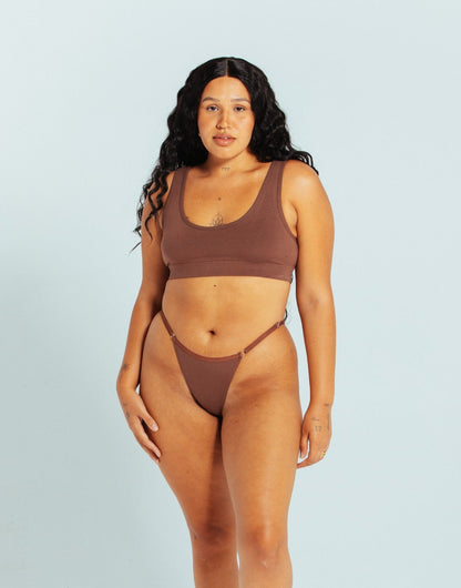 Scoop Bralette - Cocoa