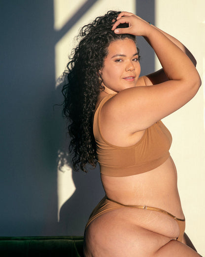 Scoop Bralette - Camel