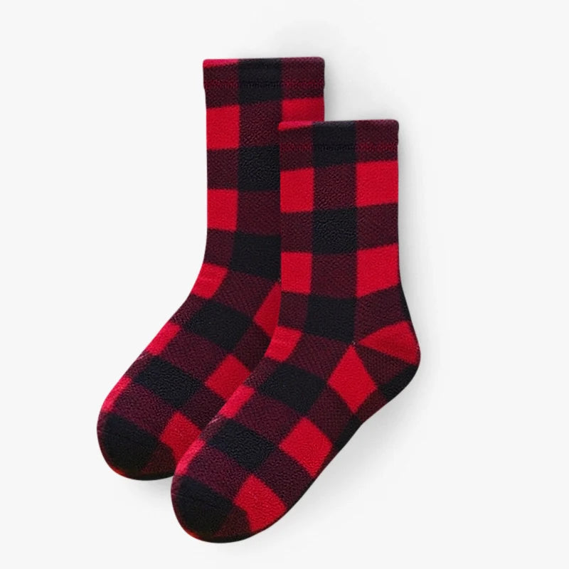 SUPER STRETCHY Fleece Socks - Lumberjack by Polar Feet