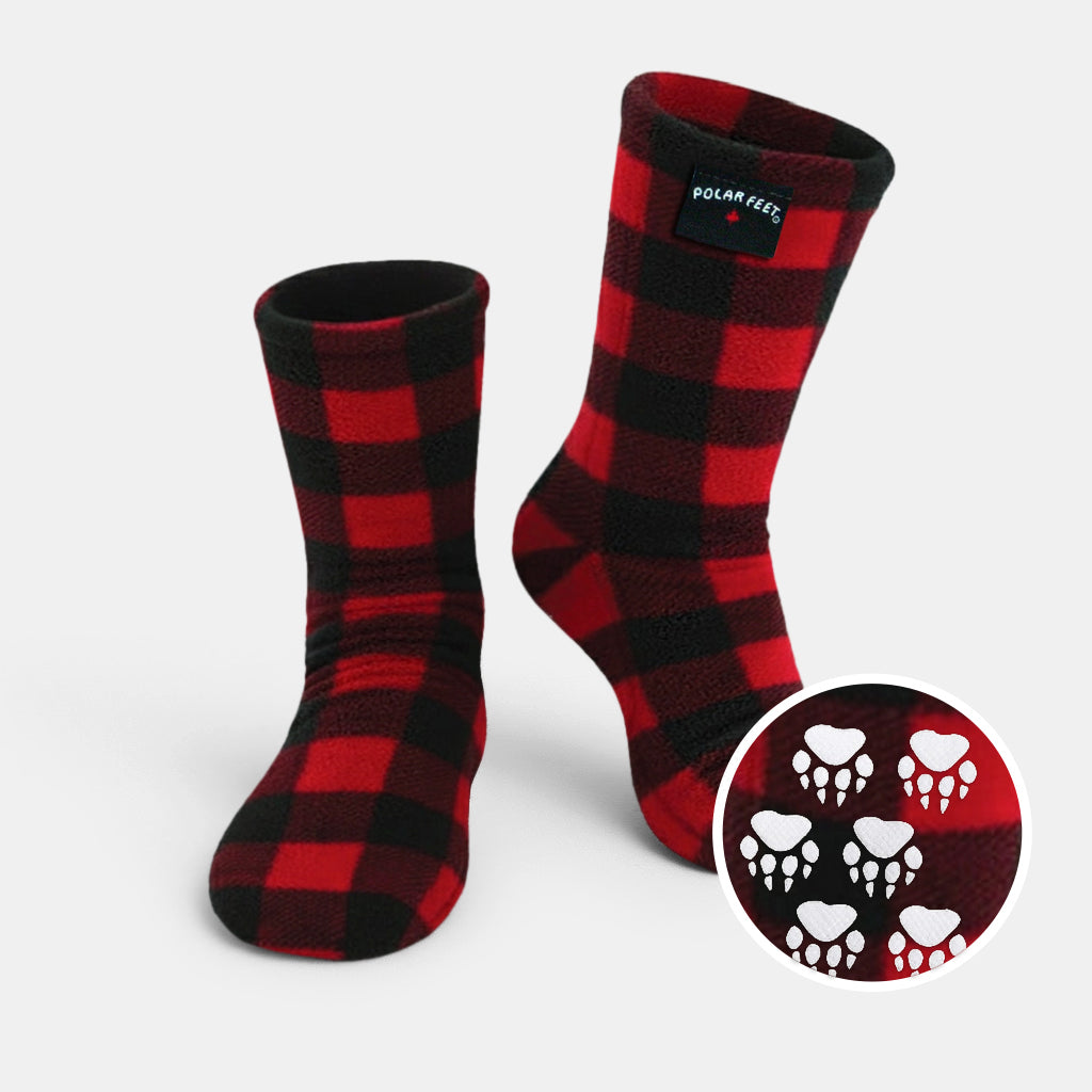 SUPER STRETCHY Fleece Socks - Lumberjack by Polar Feet