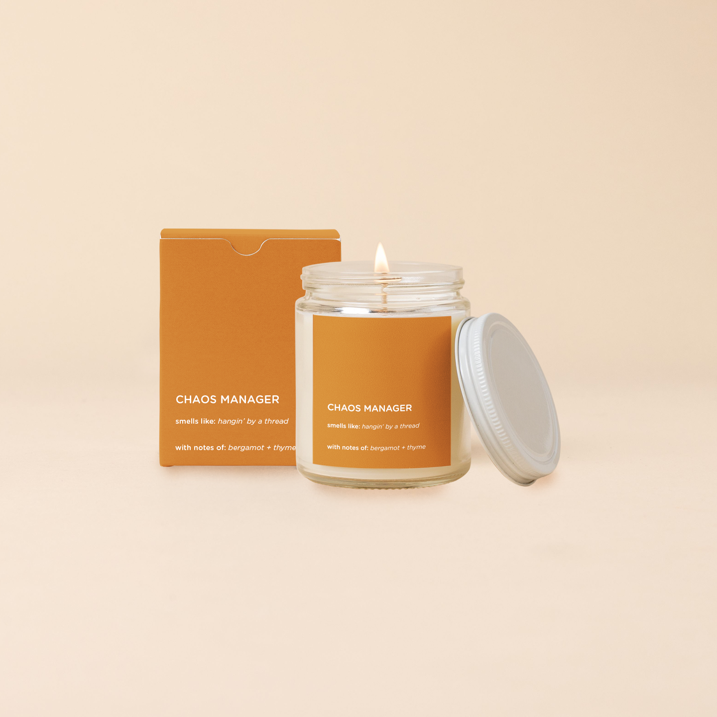 Candle Jar w/Lid - Life