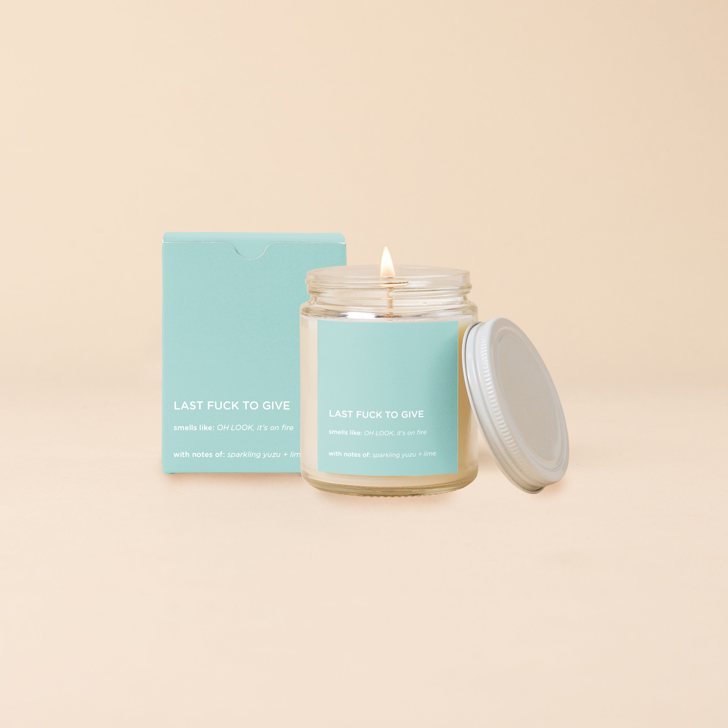 Candle Jar w/Lid - Life