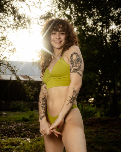 Longline Bralette - Lime