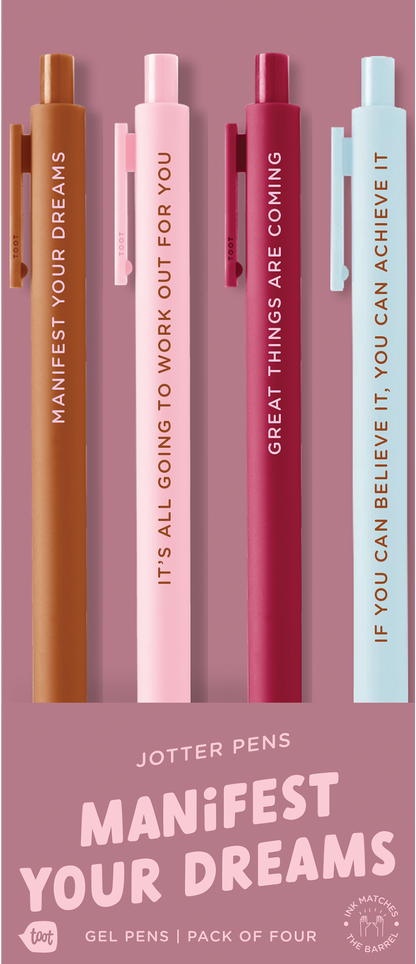 Jotter Sets 4 Pack Colorful Pens