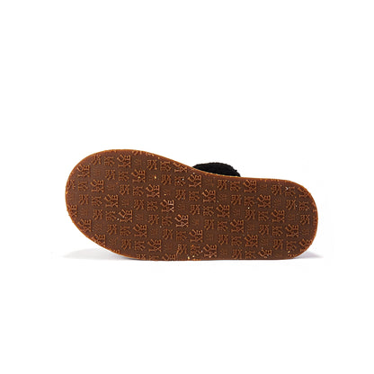 Brown shoe sole with pattern on a white background