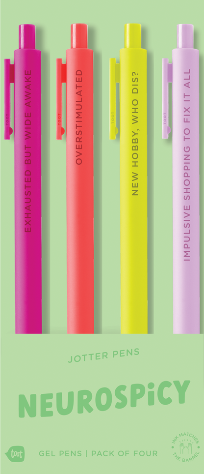 Jotter Sets 4 Pack Colorful Pens