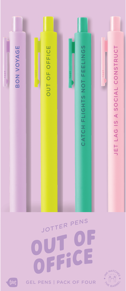 Jotter Sets 4 Pack Colorful Pens