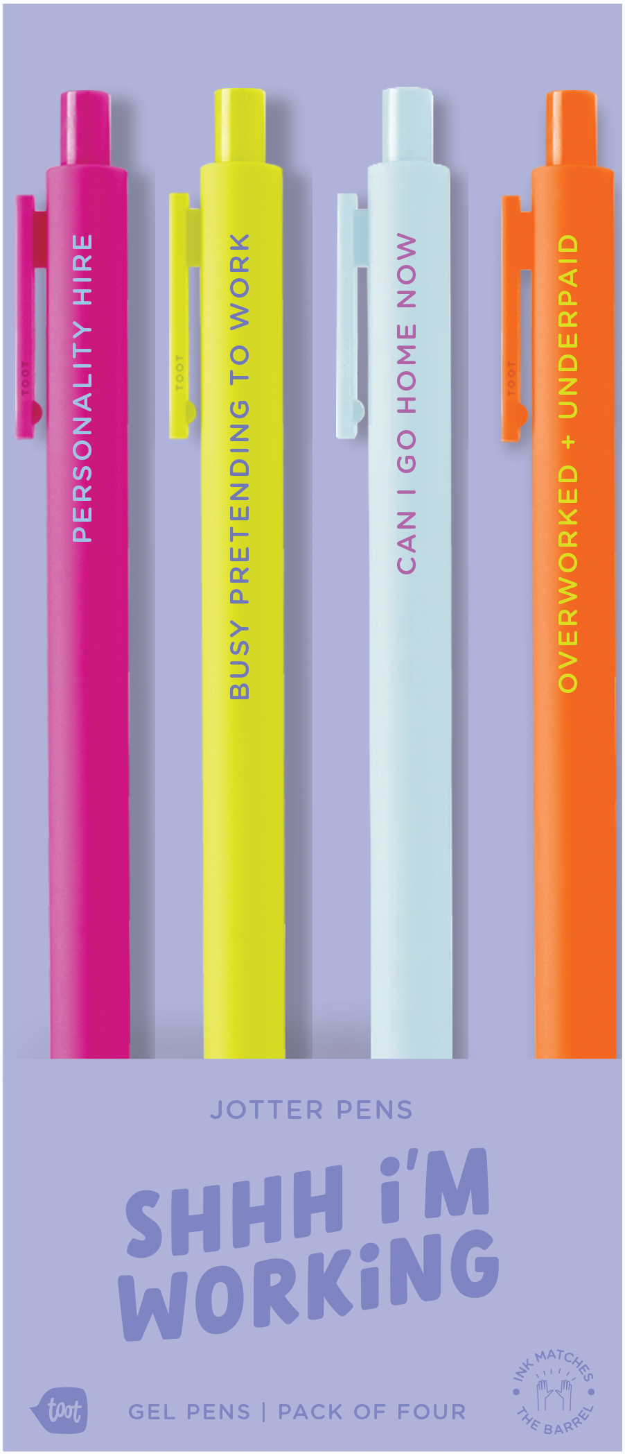 Jotter Sets 4 Pack Colorful Pens