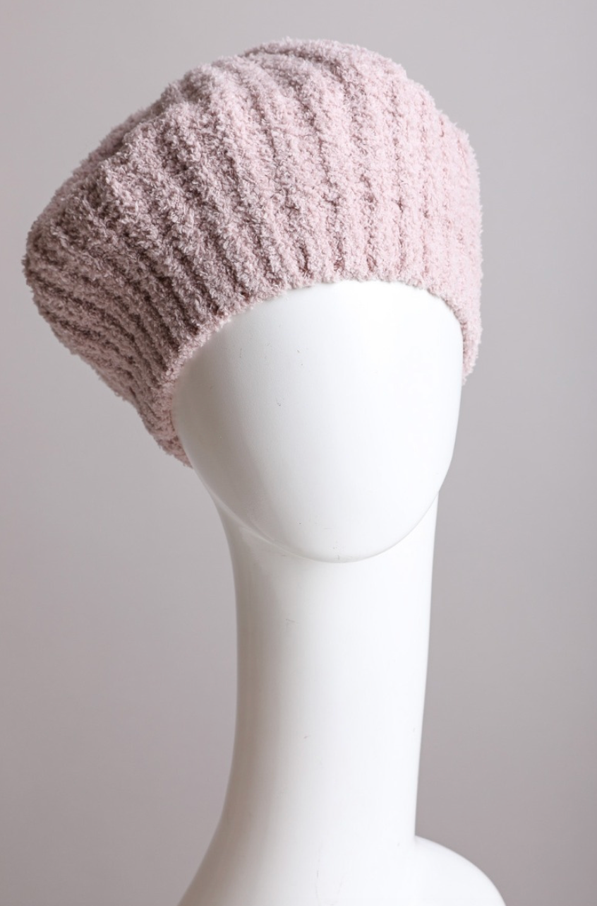 Boucle Rib Knit Beret