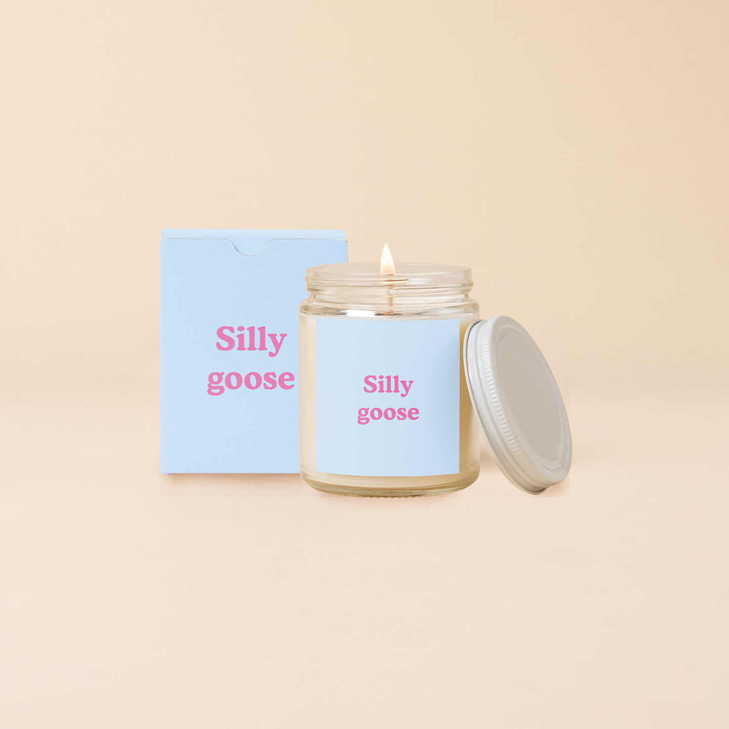 Candle Jar w/Lid - Yippie Affirmations