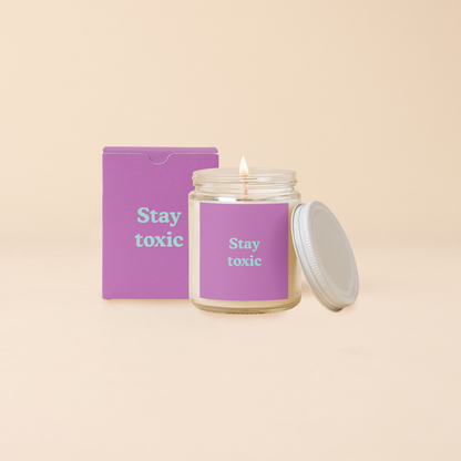 Candle Jar w/Lid - Yippie Affirmations