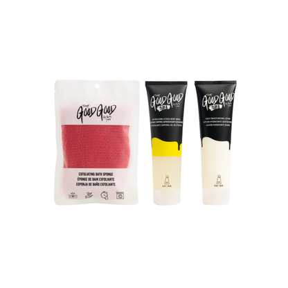 Hydrating Body Care Bundle – Lotion, Citrus Wash & Sponge