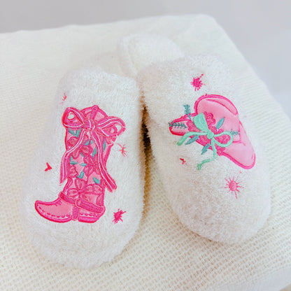 Western Whimsy Coziest Lounge Slippers