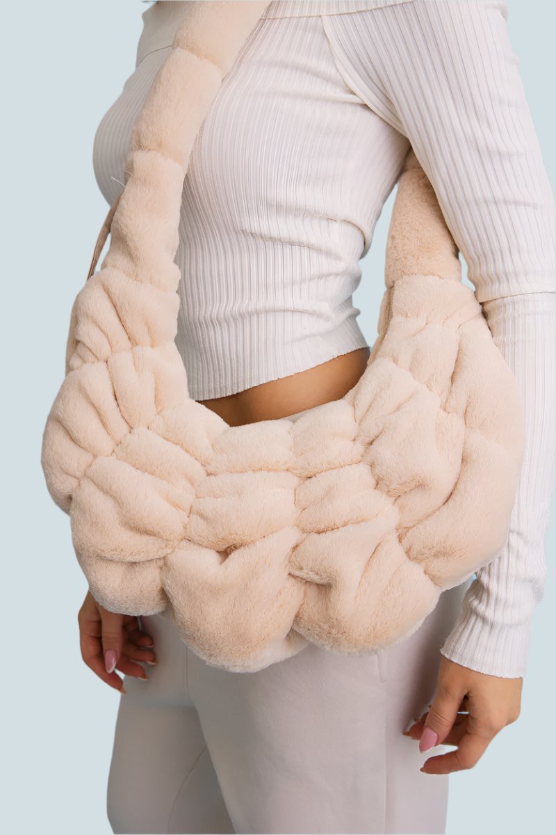 Plush Cloud Knit Cross Body Bag ☁️