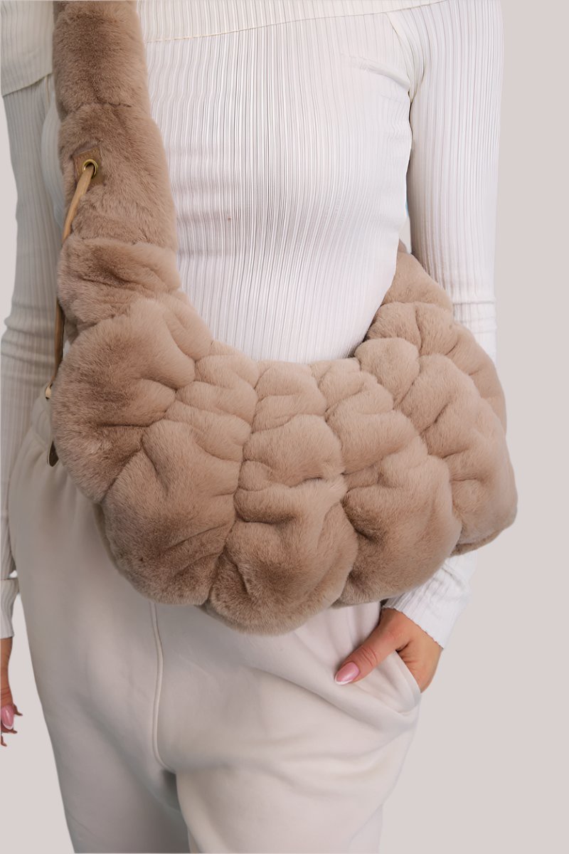 Plush Cloud Knit Cross Body Bag ☁️