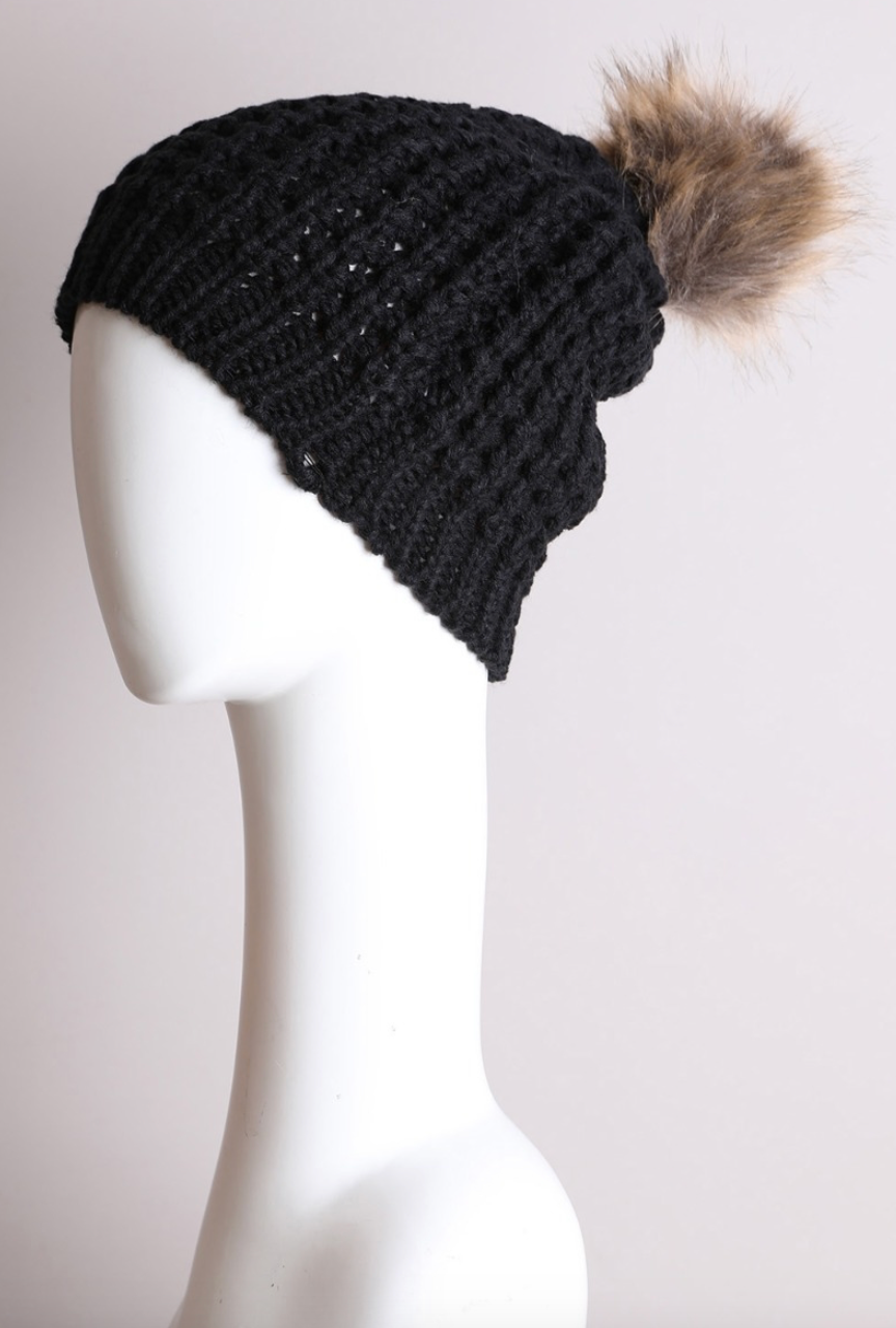 Cute Textured Pom Beanie