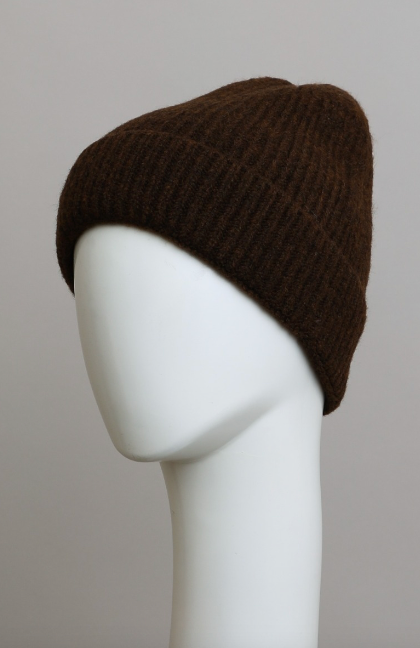 Rib Knit Cuffed Beanie