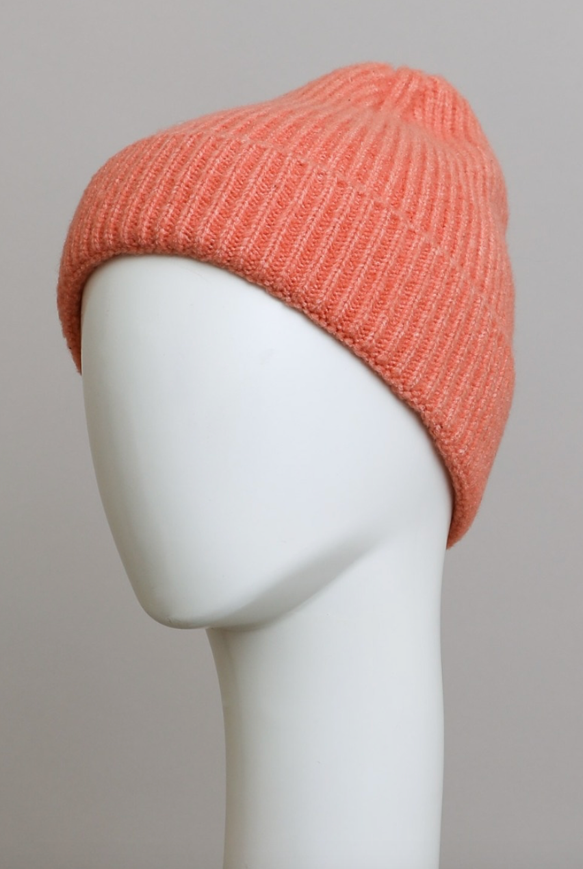 Rib Knit Cuffed Beanie