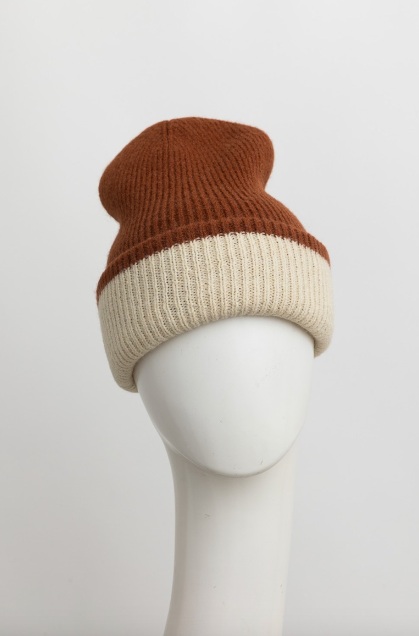 Essential Harmony Two-Tone Knit Beanie