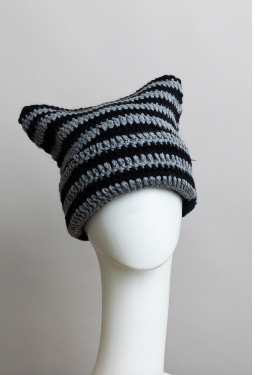 Purrfectly Cozy Cat Ear Crochet Beanie