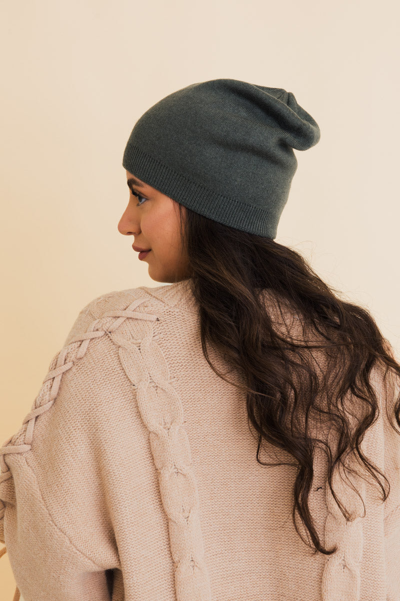 Cozy Up Trendy Chunky Knit Slouch Beanie