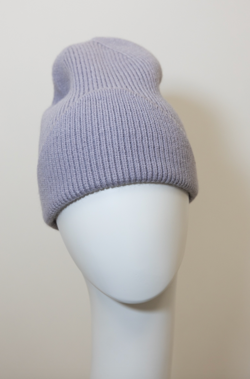 Frosty Front Fold Snuggle Ribbed Beanie