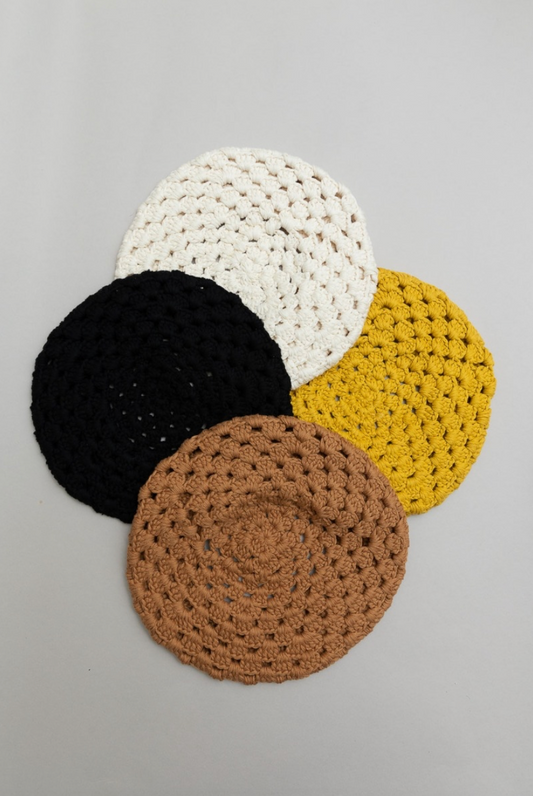 Darling Crochet Knitted Beret