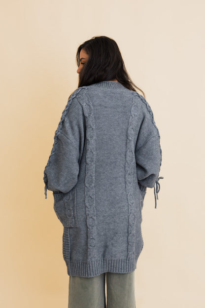 Twisted Cozy Cable Knit Cardigan