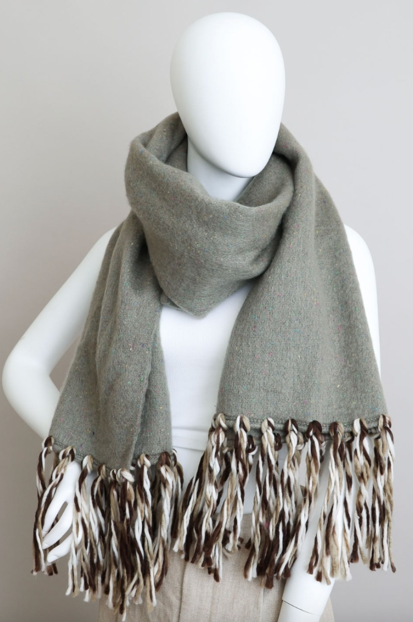 Frayed Bohemian Flow Scarf