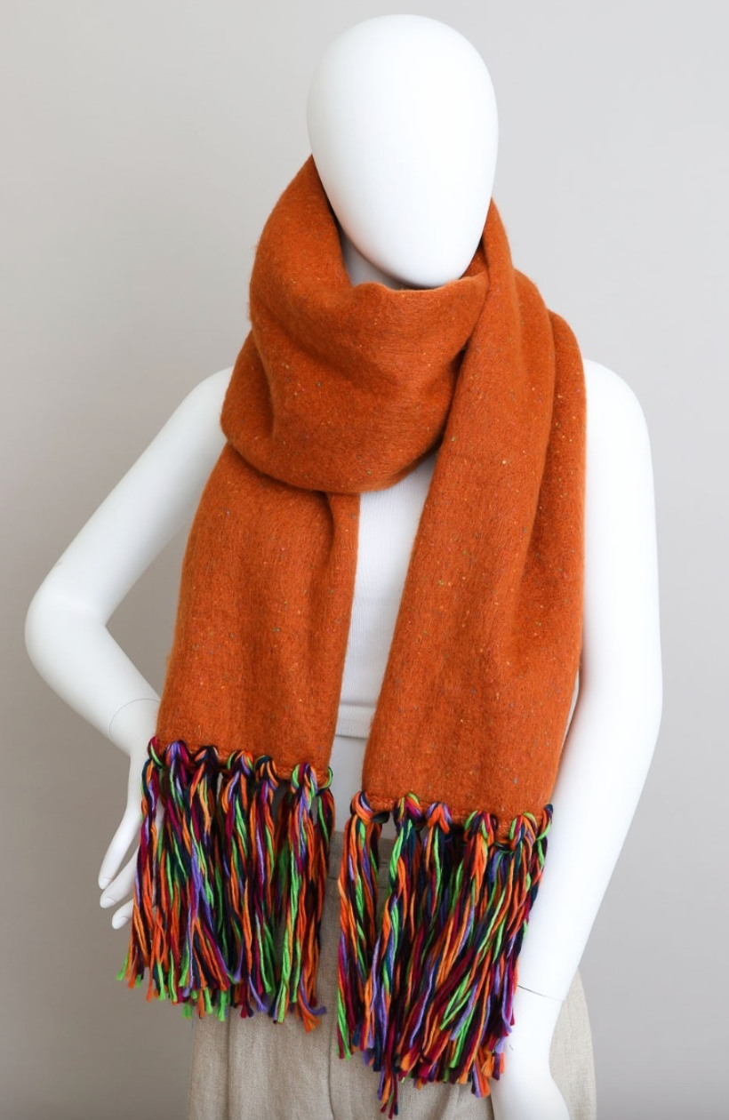 Frayed Bohemian Flow Scarf