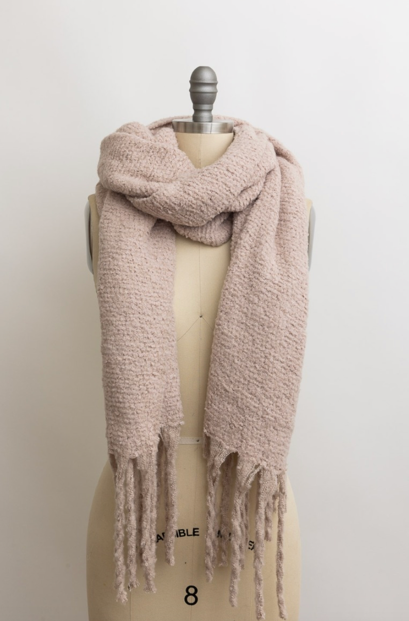 Cloud Soft Tassel-Trimmed Scarf