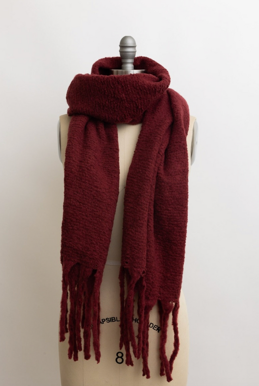 Cloud Soft Tassel-Trimmed Scarf