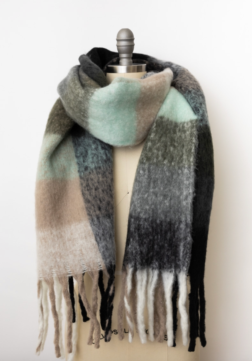 Cozy Breeze Oversized Fringe Scarf - Fall & Winter Essential