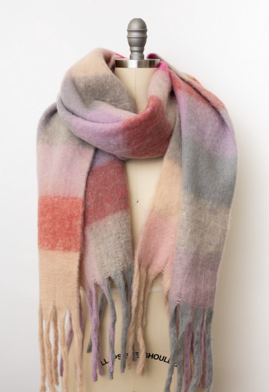 Cozy Breeze Oversized Fringe Scarf - Fall & Winter Essential