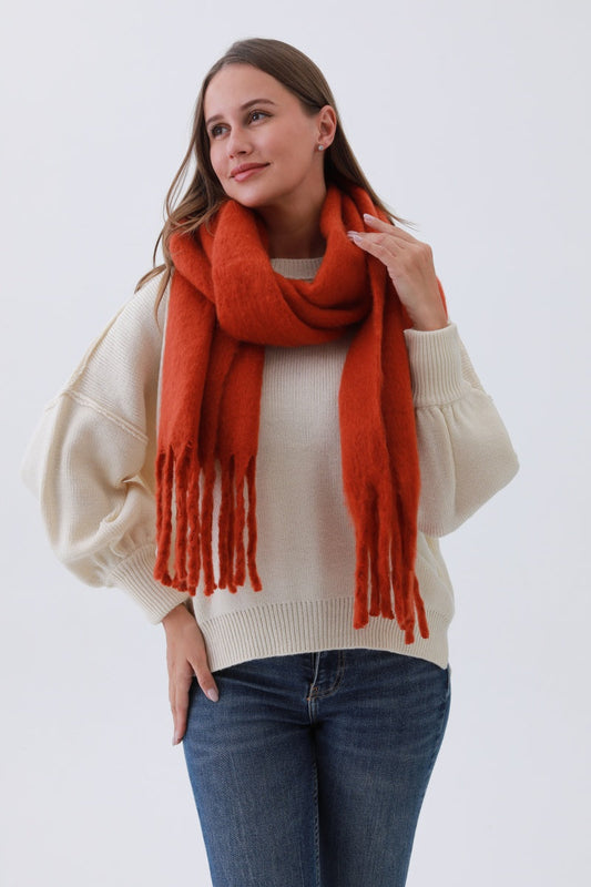 Classic Tassel Knit Scarf – Bestselling Winter Essential❄️✨