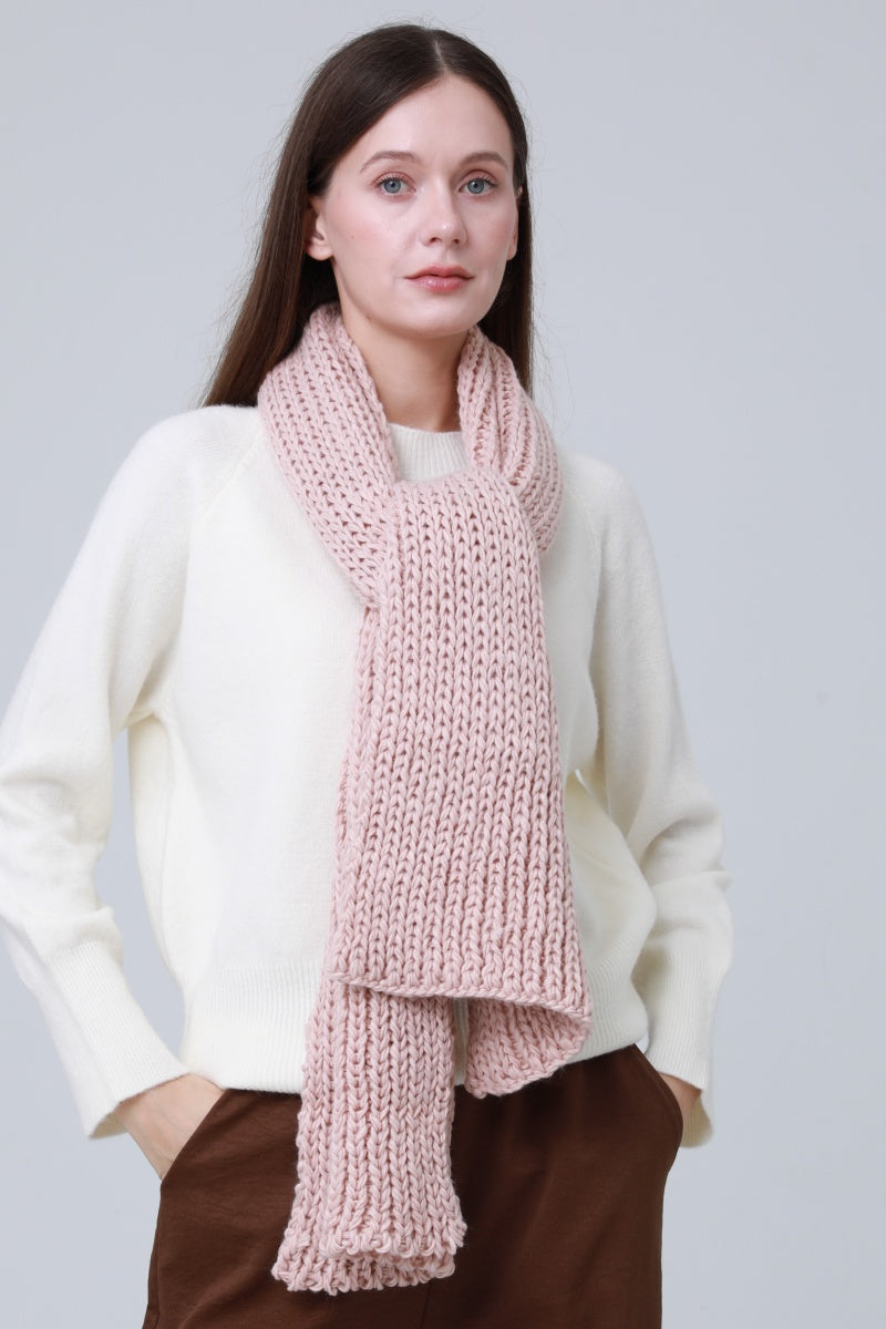 Chunky Ribbed Scarf – Oversized Winter Wrap for Women 🧣❄️ Leto Collection