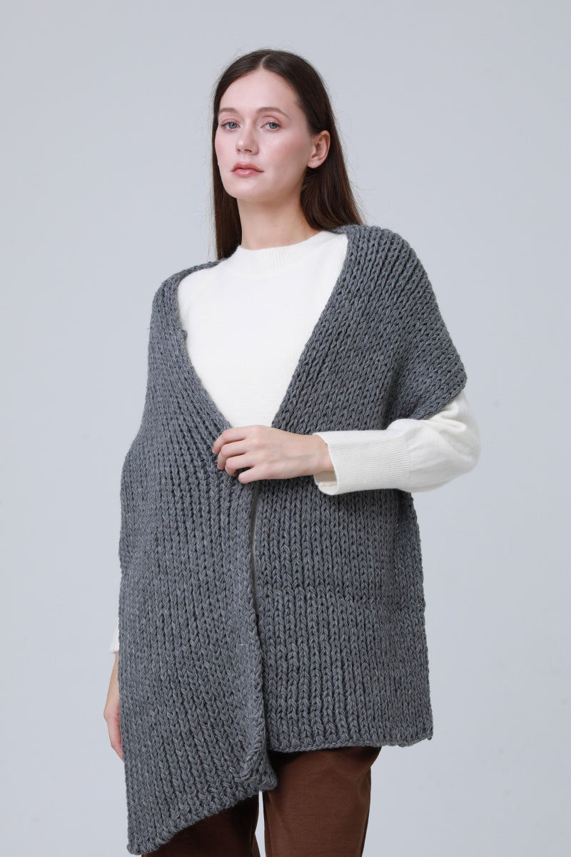 Chunky Ribbed Scarf – Oversized Winter Wrap for Women 🧣❄️ Leto Collection