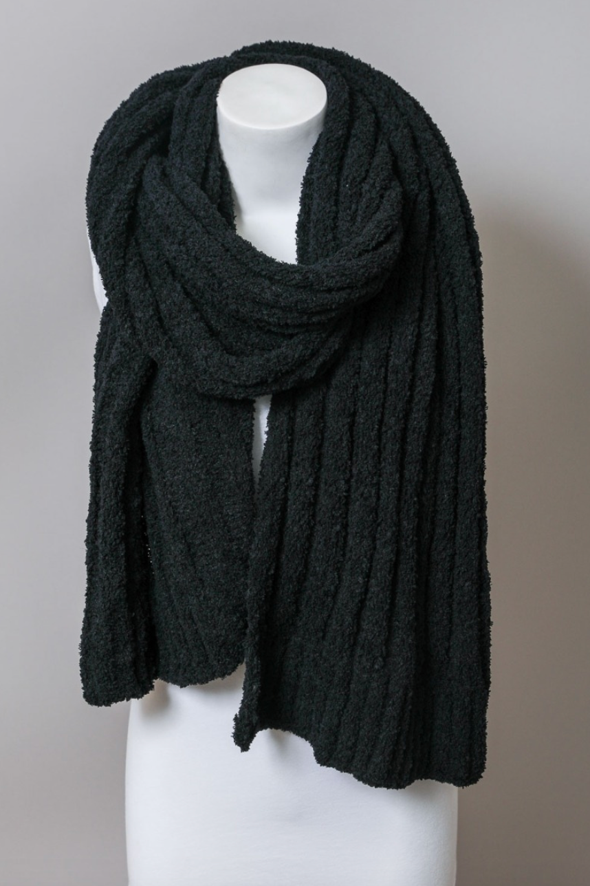 Boucle Vertical Knit Scarf