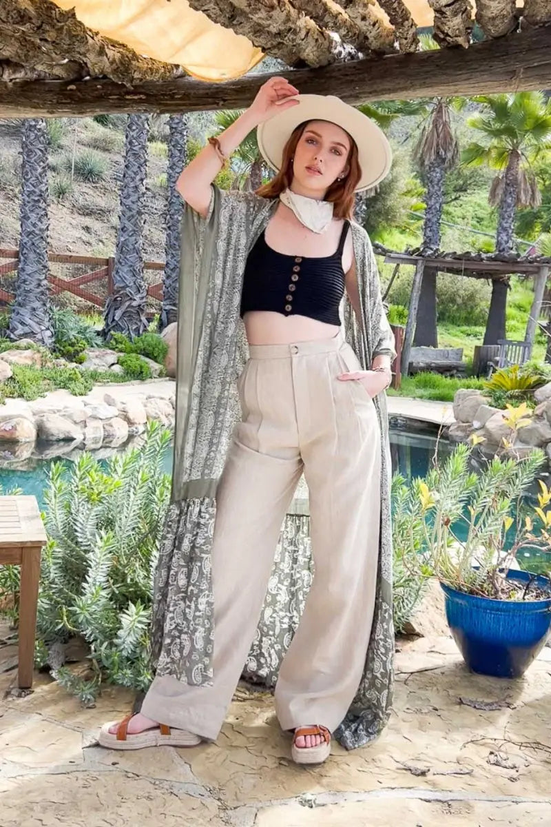 Paisley Free Flow Kimono