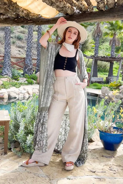 Paisley Free Flow Kimono