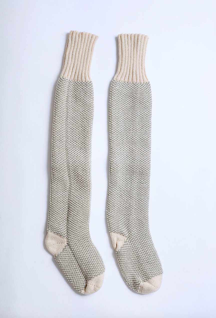 Cozy Ribbed Knit Lounge Socks