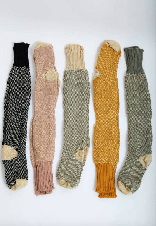 Cozy Ribbed Knit Lounge Socks