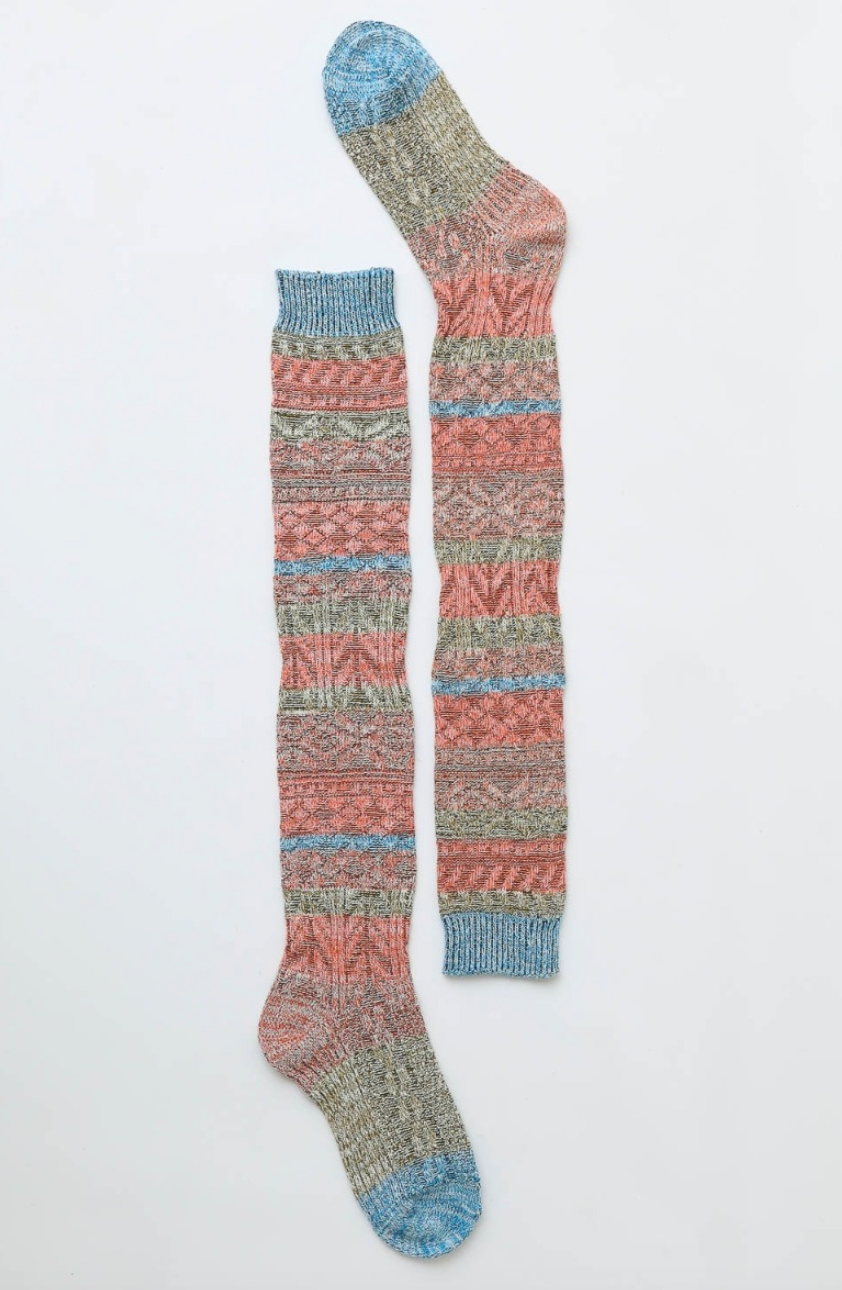 Boho Stripe Boot Socks