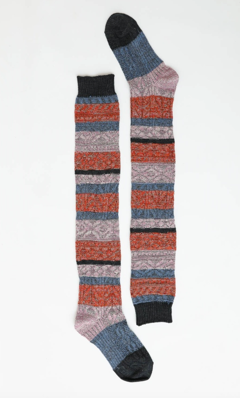 Boho Stripe Boot Socks