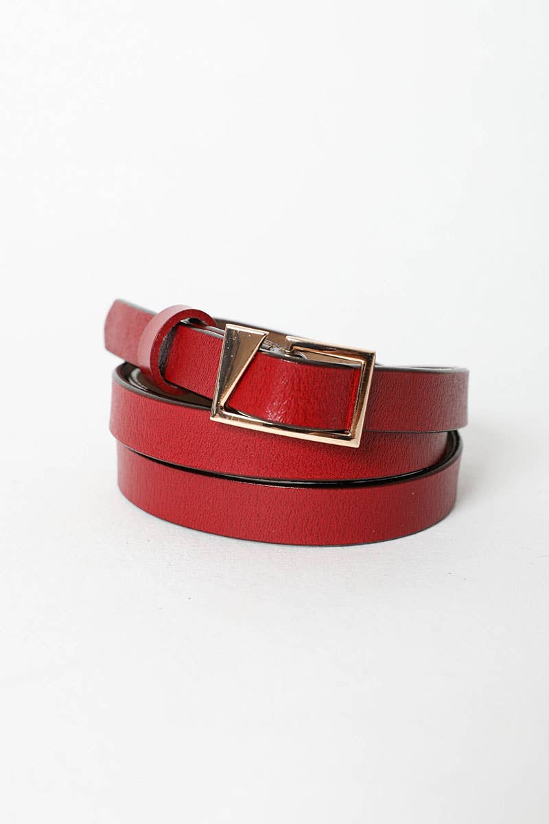 Asymmetrical Buckle Cinch Waist Fashion Belt